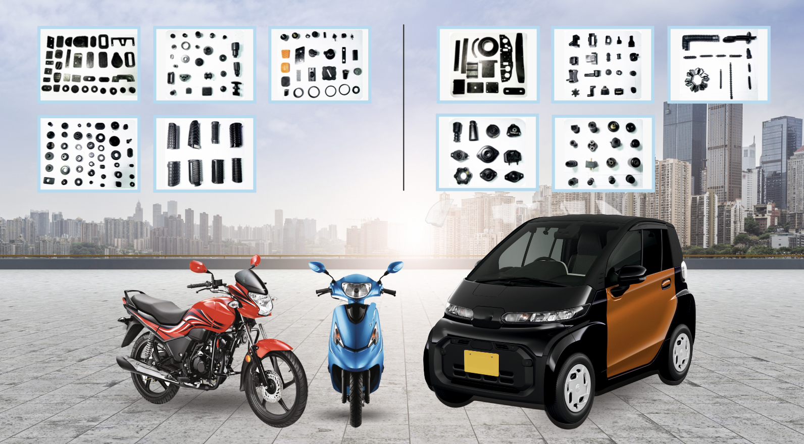 Rubber Components for EV’s